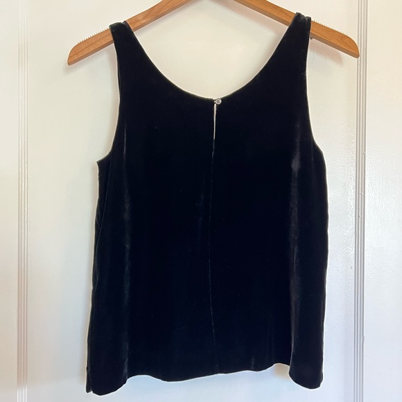 J Crew Black Velvet Tank - Picture 4 of 6